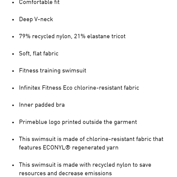 Adidas primeblue black swimsuit - Picture 8 of 8